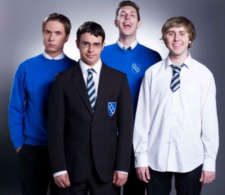 the four members from the inbetweeners show